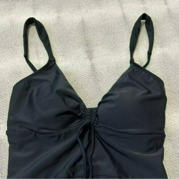 NEW Summersalt Cinched One Piece Swim Bathing Suit Black Size 2 NWOT - Picture 3 of 11